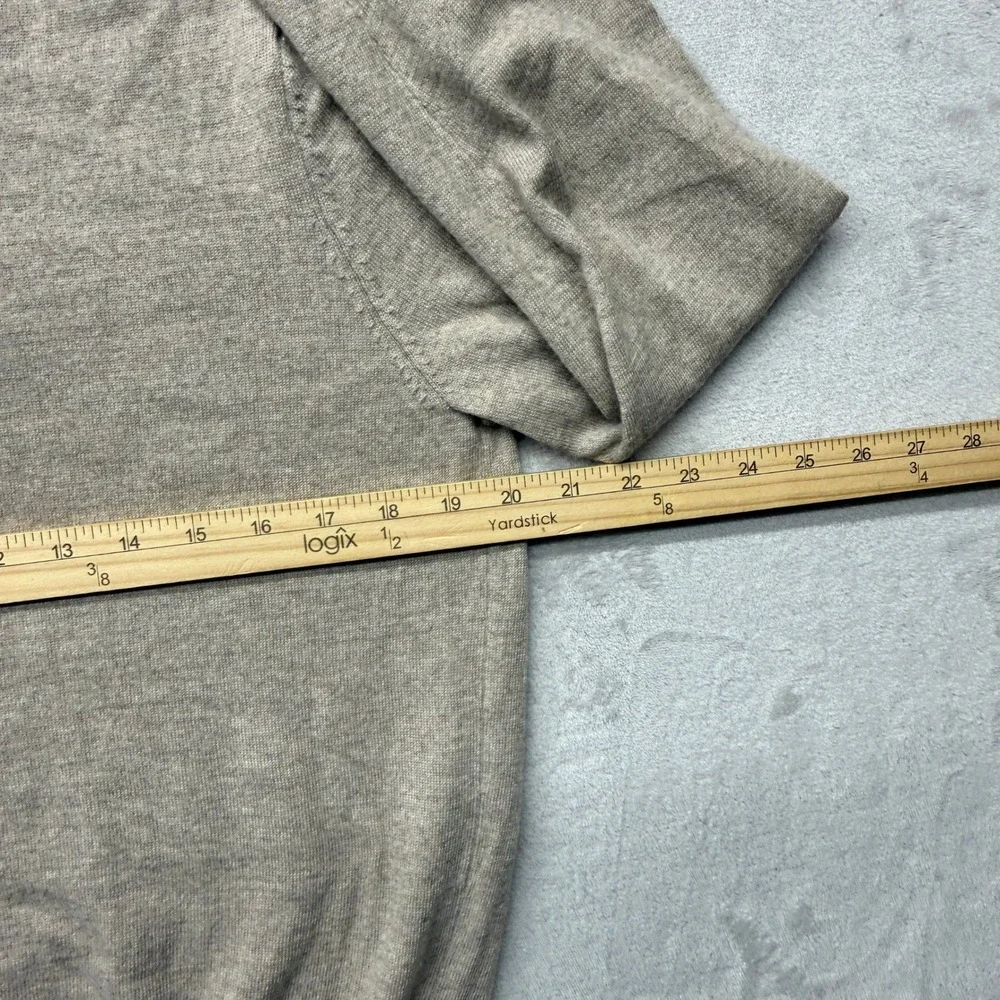 Jos. A. Bank Sweater Men Medium Tan Quarter Zip Merino Wool Signature Collection